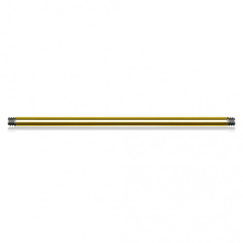 Pozlátená náhradná tyčka, závit 1,2 mm