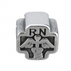 Navliekací oceľový prívesok korálek