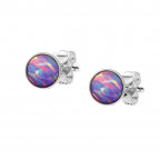 Strieborné opálové náušnice