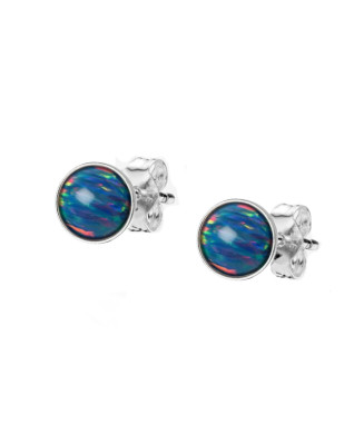 Strieborné opálové náušnice