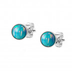 Strieborné opálové náušnice