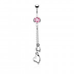 Piercing do pupku - srdiečka