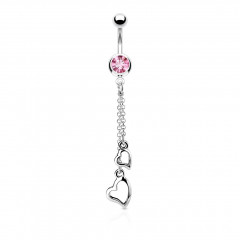 Piercing do pupku - srdiečka