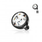 Náhradný kamienkom k labrete čierny