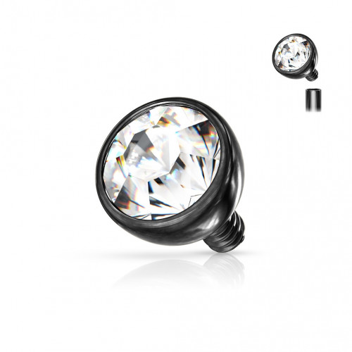 Náhradný kamienkom k labrete čierny