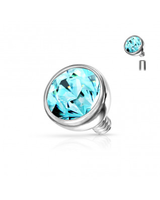 Náhradná gulička s kamienkom k labrete, priemer 4 mm