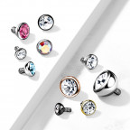 Náhradná gulička s kamienkom k labrete, priemer 4 mm