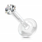 BioFlex piercing do brady, 2 mm zirkón