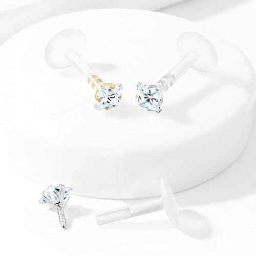 BioFlex piercing do brady, zirkón 2x2 mm