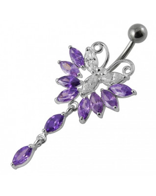 Piercing do pupku - motýlik