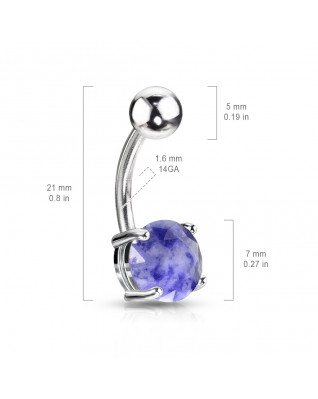 Piercing do pupku - laruzit