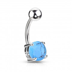 Piercing do pupku - tyrkys