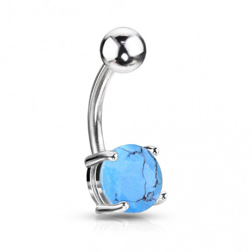 Piercing do pupku - tyrkys