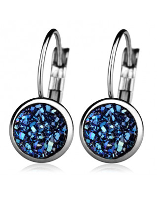 Oceľové náušnice, MONTANA BLUE