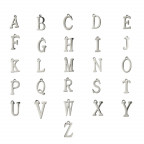 Oceľový komponent - iniciál - písmeno