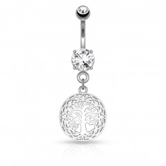 Piercing do pupku - strom života