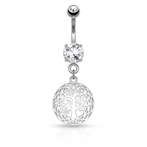 Piercing do pupku - strom života