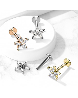 Labreta / cartilage piercing - kvietka