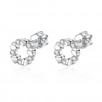 Strieborné skrutkovacie náušnice