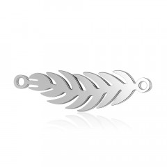 Oceľový prívesok - lístoček