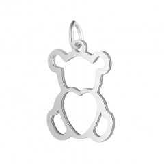 Oceľový prívesok - medvedík