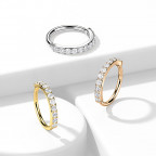 Pozlátený piercing do nosa / ucha