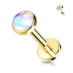 Pozlátená Labreta / piercing do brady