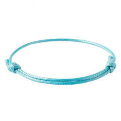 Svetlomodrá šnúrka na výrobu náramku