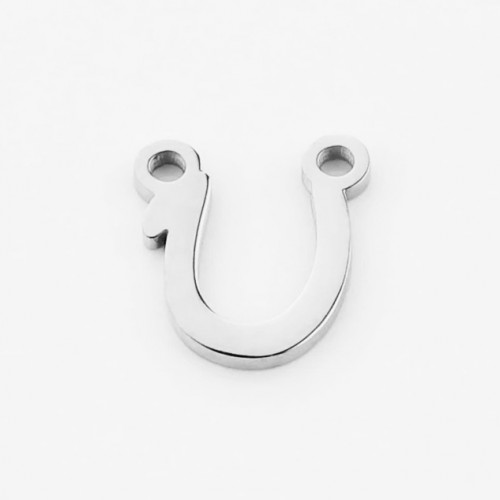 Oceľový prívesok písmeno - iniciála