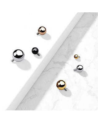 Náhradná pozlátená gulička, závit 1,2 mm