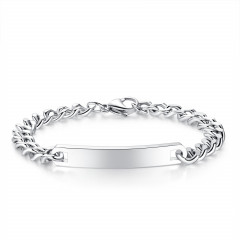 Dámsky oceľový náramok, dĺžka 18 cm