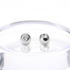 Náhradná gulička, biele zlato 1,2 x 4 mm, 585/1000