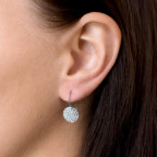 Strieborný set náušníc a prívesku s kryštálmi Crystals from Swarovski® Crystal