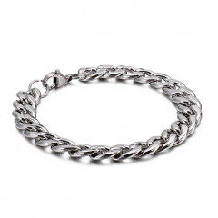 Oceľový náramok očkový š. 9 mm, dĺžka 22 cm