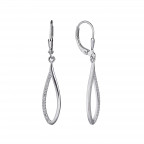 Strieborné visiace náušnice