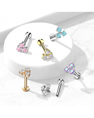 Pozlátená labreta / cartilage piercing