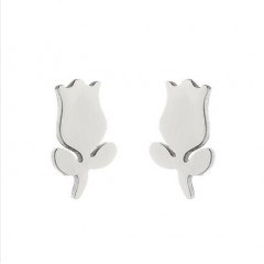 Oceľové náušnice TULIPÁNY