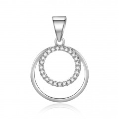 Strieborný prívesok s krúžkami