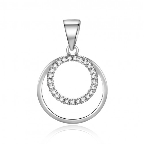 Strieborný prívesok s krúžkami