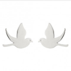 Oceľové náušnice VTÁČKY