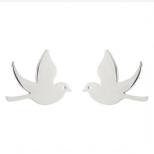 Oceľové náušnice VTÁČKY