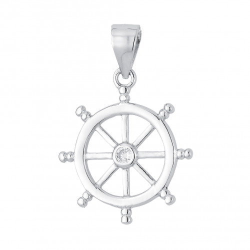 Strieborný prívesok kormidlo
