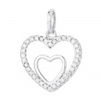 Strieborný prívesok srdca