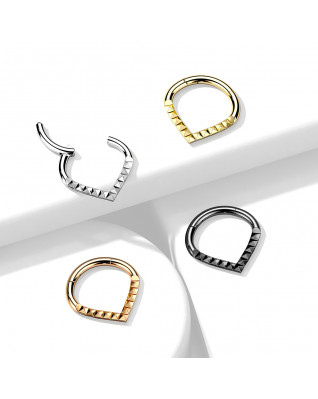 Segment piercing špicatý - helix / cartilage / tragus piercing 1,2 x 8 mm