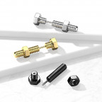 Falošný piercing do ucha - skrutka