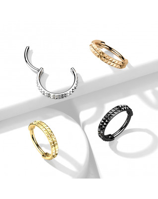 Segment kruh s hrotmi - helix / cartilage / tragus piercing