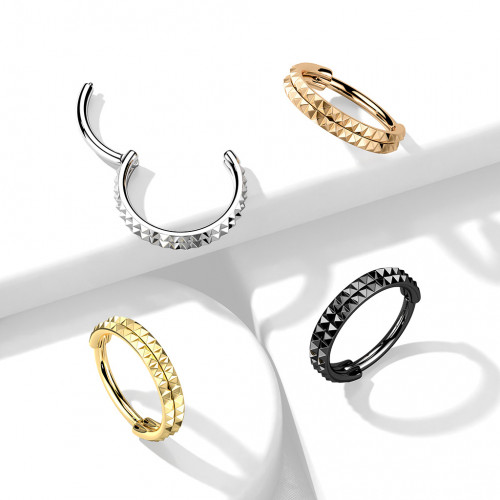 Segment kruh s hrotmi - helix / cartilage / tragus piercing