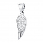 Strieborný prívesok krídlo so zirkónmi