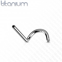 Tyčka k PUSH IN piercing do nosa TITAN, 0,8 x 6 mm