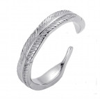 Oceľový prsteň pierko